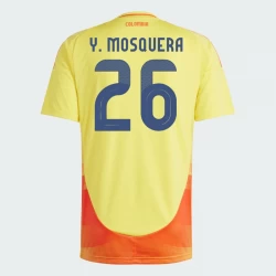 Y. Mosquera #26 Fotbalové Dresy Kolumbie Copa America 2024 Domácí Dres Mužské