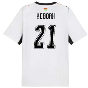 Yeboah #21 Fotbalové Dresy Ghana Mistrovství Světa 2026 Domácí Dres Mužské