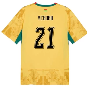 Yeboah #21 Fotbalové Dresy Ghana Mistrovství Světa 2026 Venkovní Dres Mužské